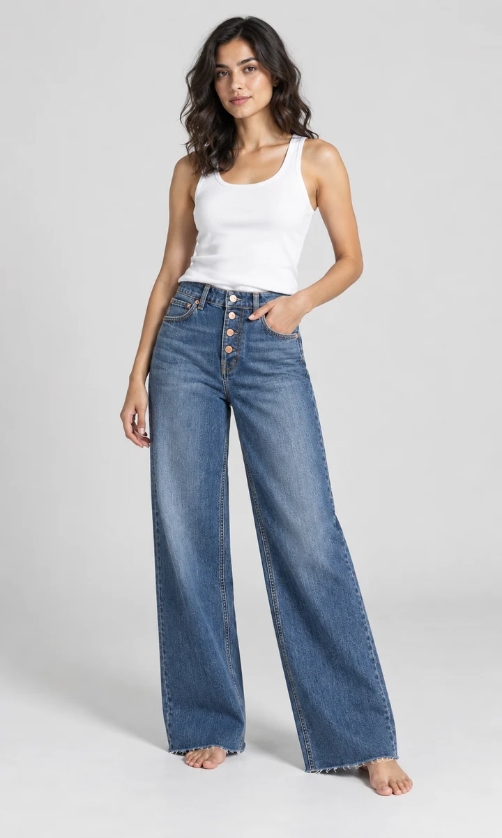 Wide-leg jeans — studio