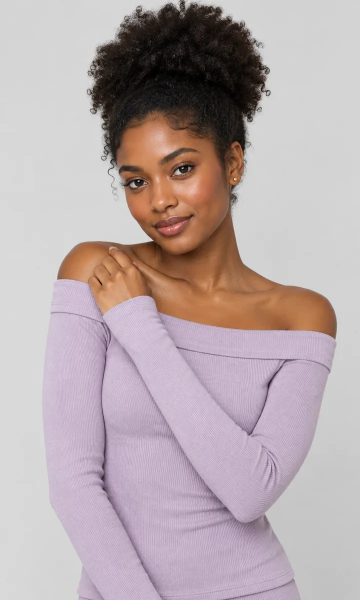 Off-shoulder top — studio