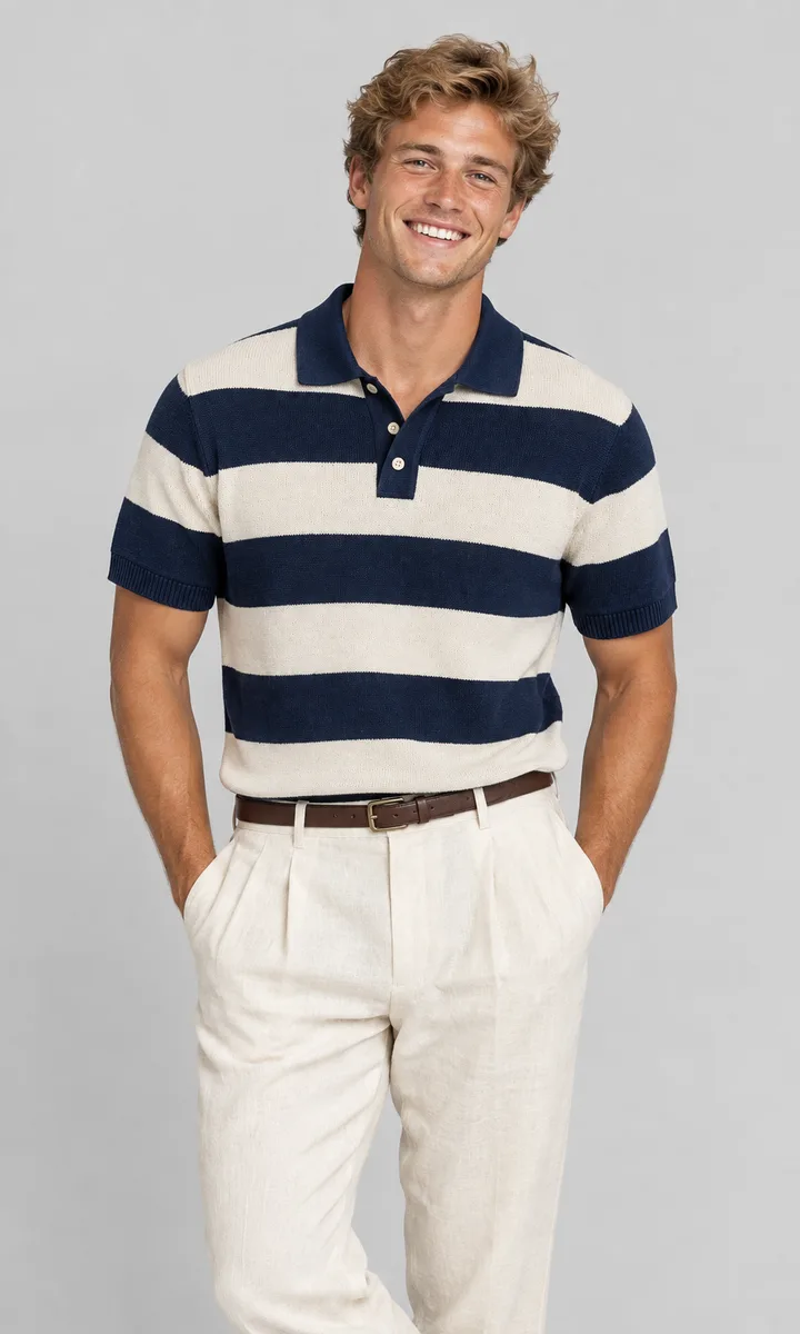 Knit polo — studio