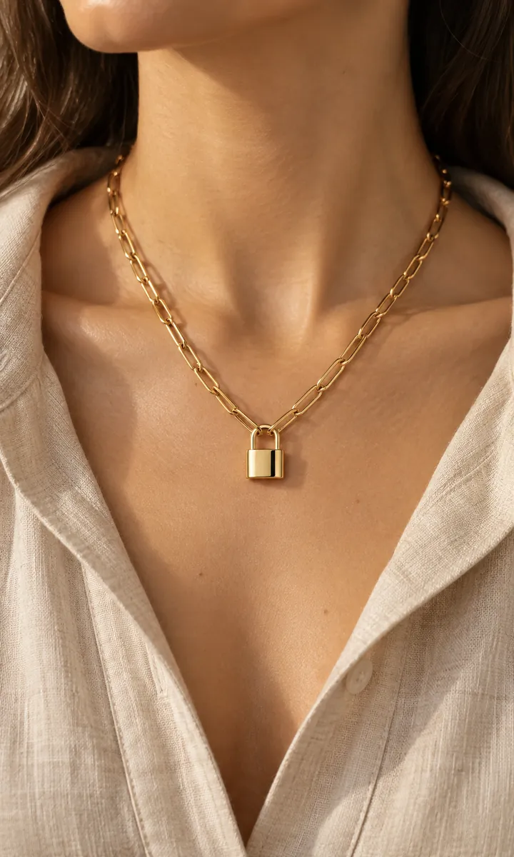 Padlock necklace — jewelry