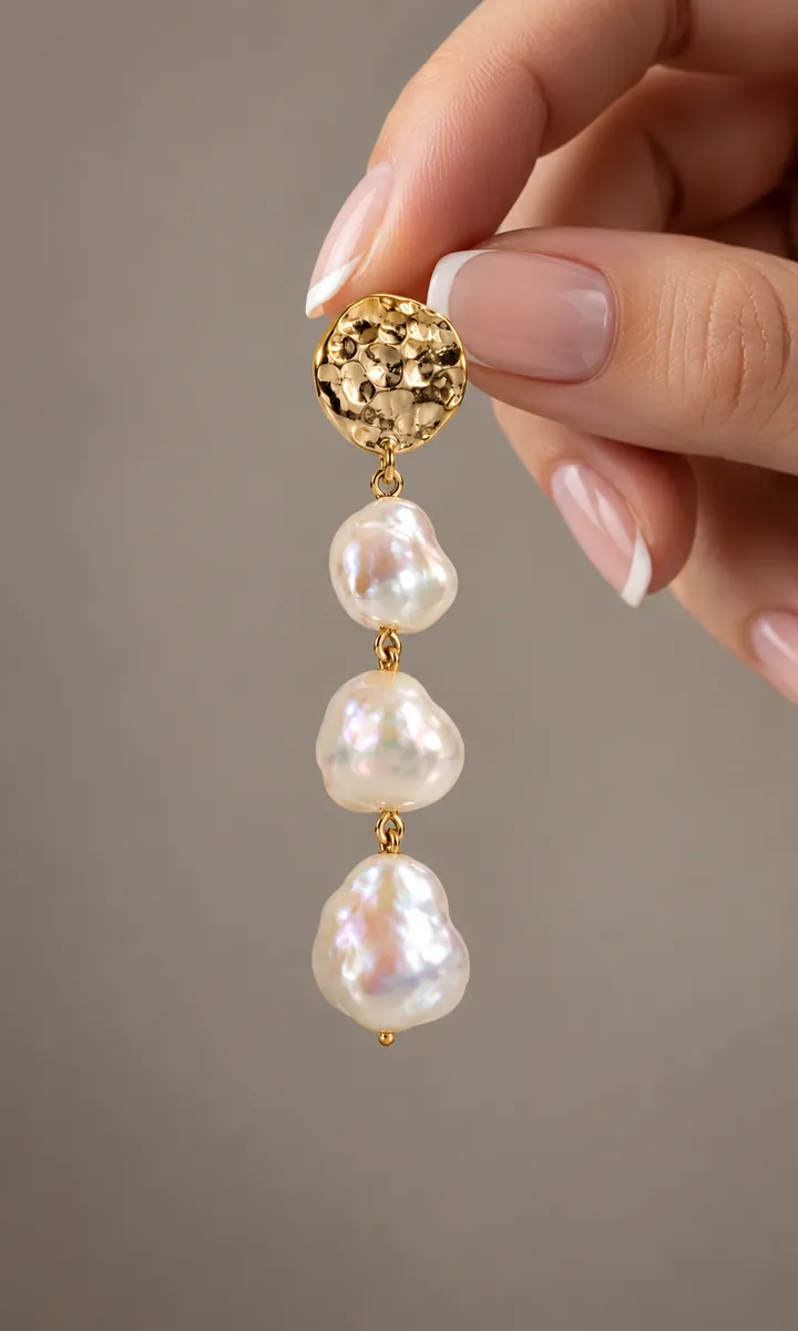 Pearl drop earring — jewelry