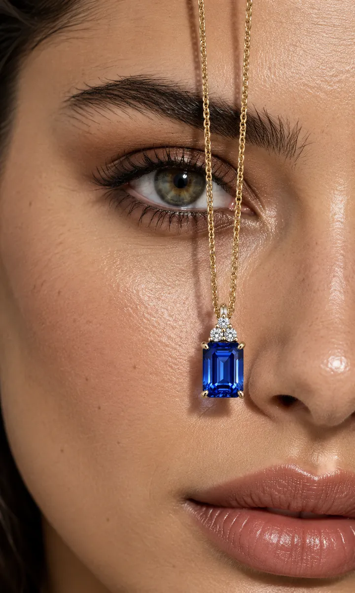 Sapphire pendant — jewelry